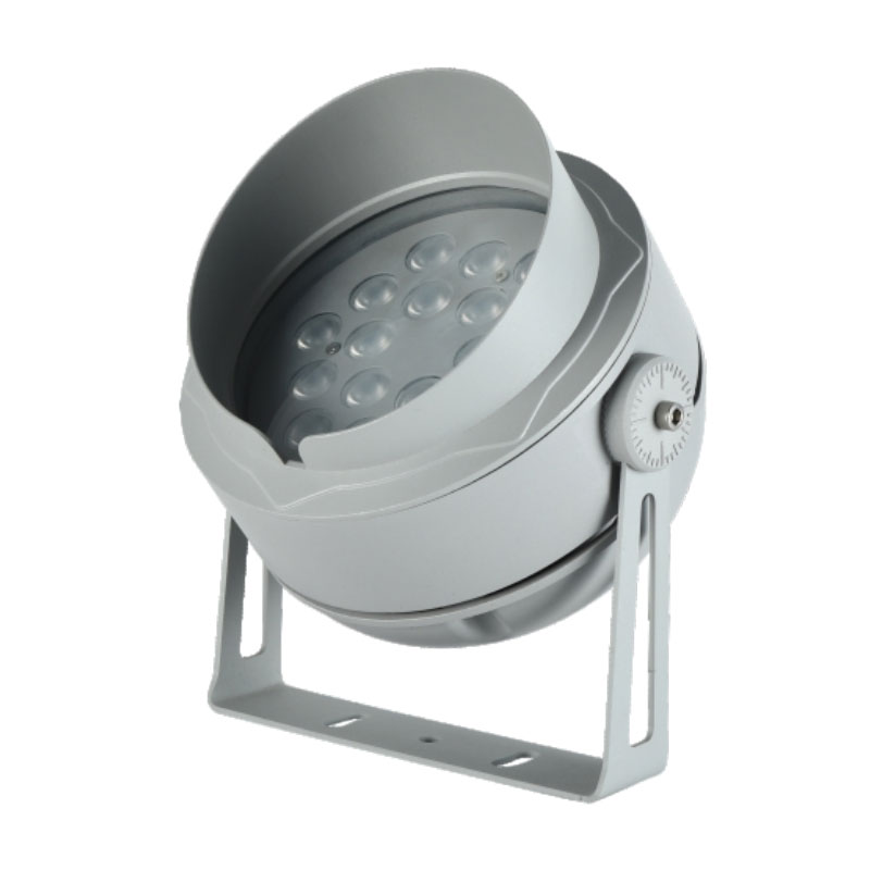 Grey Aluminum Outdoor LED Spotlight